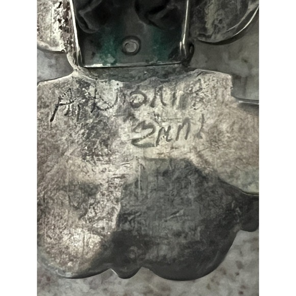 Zuni Sterling Silver Thunderbird Inlay Bolo Tie & Tips A. Dishta Large 42g 38" - Picture 5 of 8